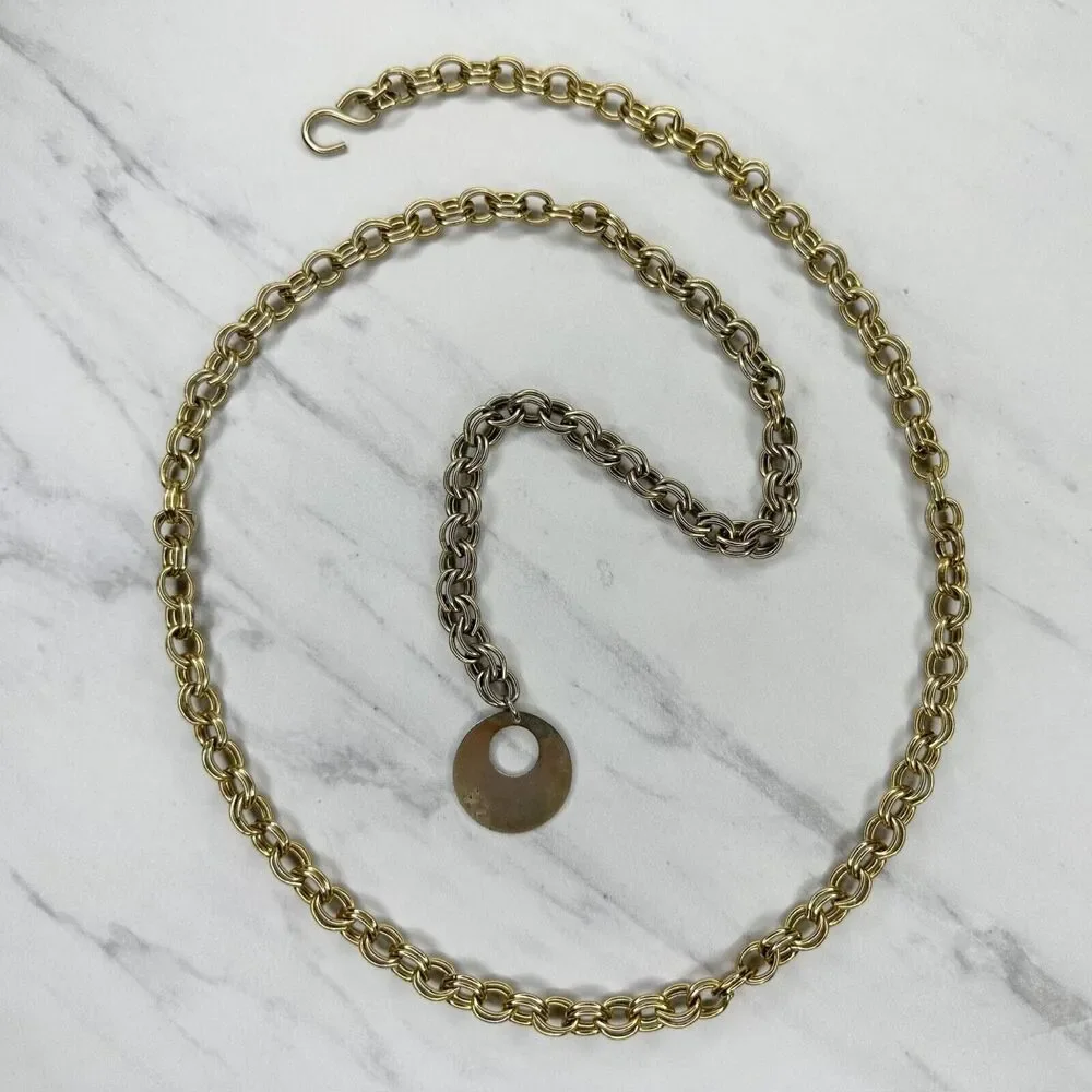 ✨ Gold Tone Metal Chain Link Belt ✨
